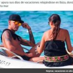 Ao lado de morena, Neymar curte últimos dias de Férias em Ibiza
