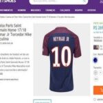 Site brasileiro já vende camisa de Neymar no PSG por R$270