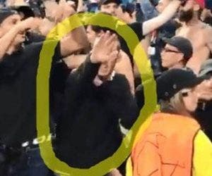 Torcedor que fez gesto nazista em jogo será banido dos estádios