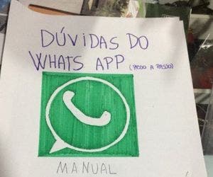 Jovem faz 'manual do WhatsApp' para avó da namorada saber mexer