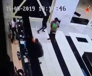 Câmeras registram momento em que homem é baleado dentro de hotel