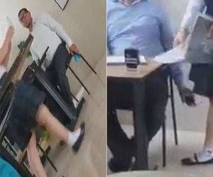 Professor é flagrado filmando por baixo da saia de alunas