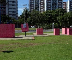 Academias ao ar livre em Salvador são isoladas com tapumes