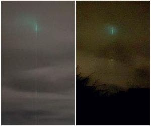 OVNI? 'Luz alienígena' verde no céu de cidade intriga moradores