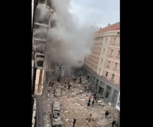 Explosão atinge prédio em Madri e deixa mortos; imagens fortes