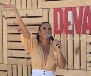 Ivete faz show surpresa em cobertura de Salvador; veja vídeos