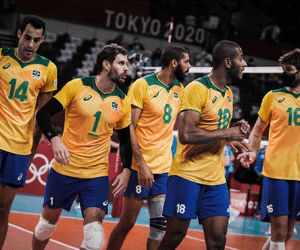 Brasil perde para Argentina e fica sem medalha no vôlei masculino