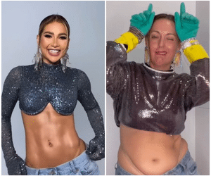 Humorista australiana imita Virgínia Fonseca dançando 'Malvada'
