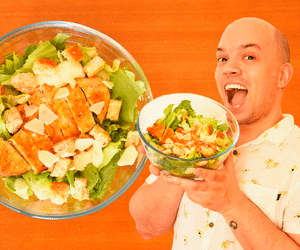 Versão Barata: aprenda a fazer a salada Ceasar do Outback