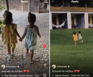 Ivete Sangalo encanta web com momento raro de filhas