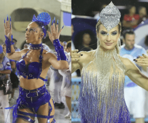 Sabrina e Gabi apostam na sensualidade em ensaio de carnaval