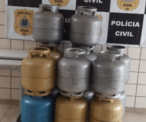 Mais de 50 botijões de gás são furtados no sul da Bahia