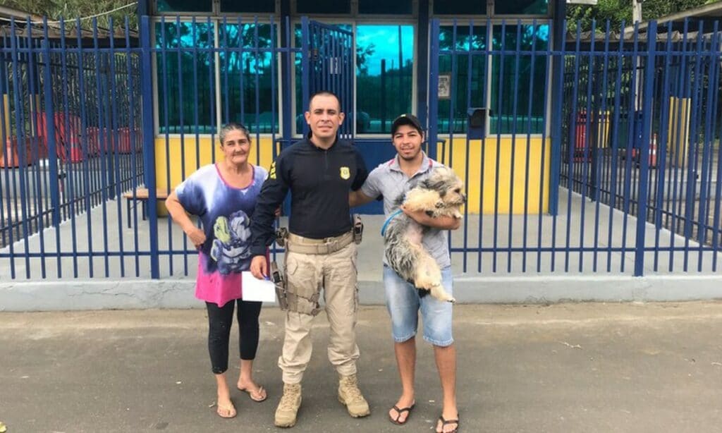 Vídeo: Cadela é resgatada e devolvida ao tutor após fugir de casa e ser achada em rodovia na Bahia