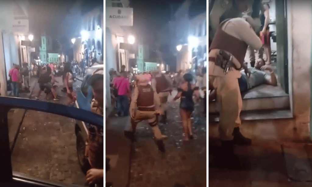 Briga em fila de banheiro gera confusão generalizada no Centro Histórico de Salvador