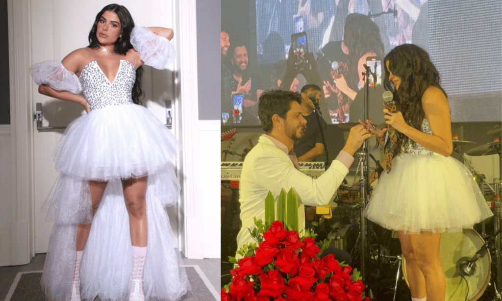 Ex-BBB Munik Nunes é pedida em casamento durante festa de aniversário: ‘A melhor surpresa’