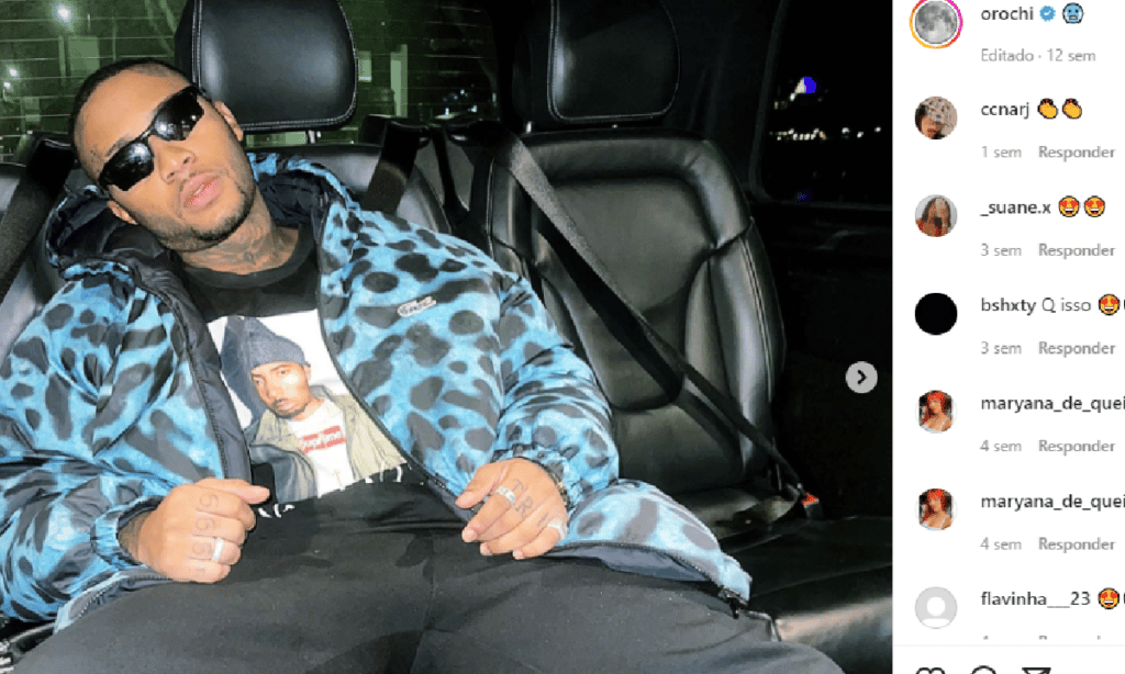 Rapper Orochi é encontrado com drogas em carro de luxo no Rio de Janeiro