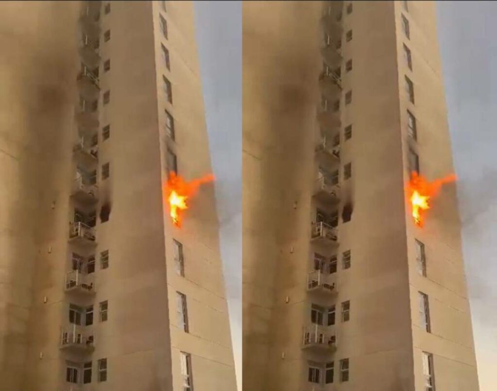 Apartamento pega fogo em condomínio do Horto Bela Vista, em Salvador