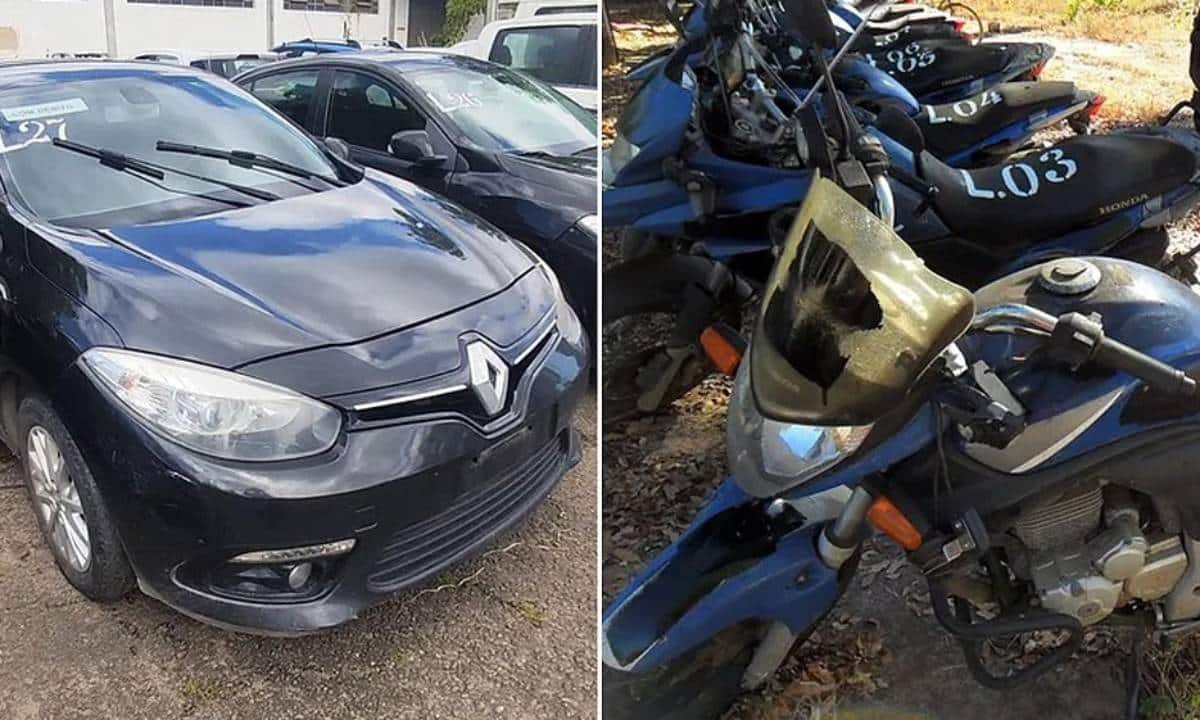 Governo da Bahia faz leilão com motos, carros e eletrônicos avaliados em R$ 956 mil
