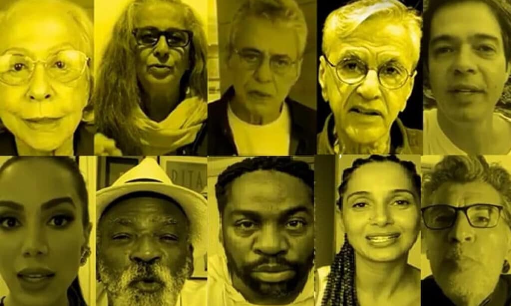 Anitta, Caetano Veloso, Juliette, entre outros artistas fazem leitura de carta em defesa da democracia; assista