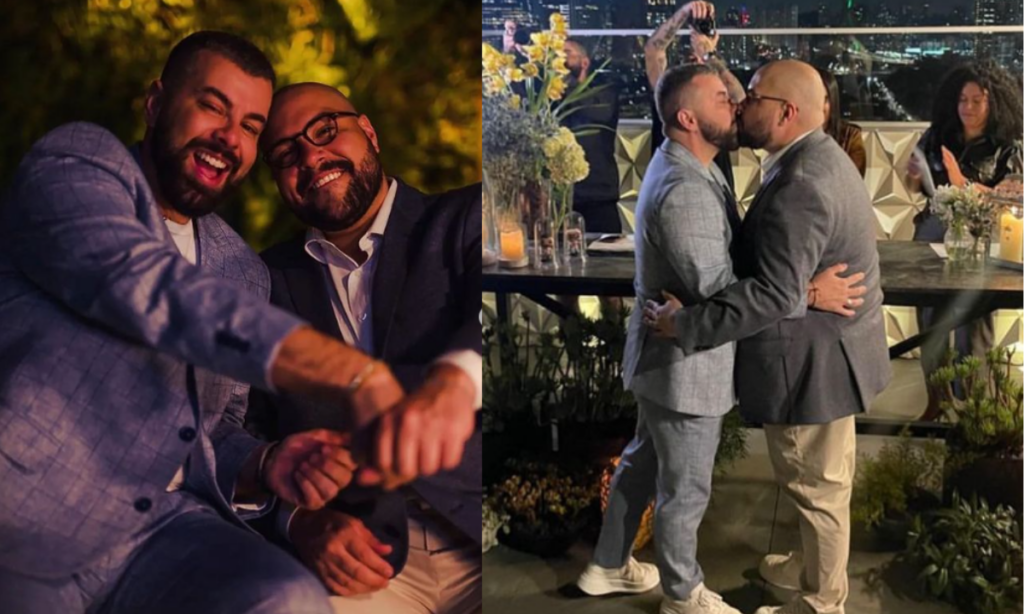 Tiago Abravanel se casa com Fernando Poli em cerimônia intimista; veja fotos