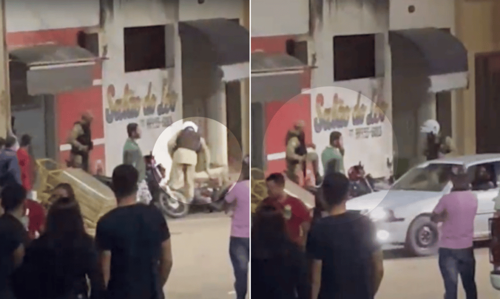VÍDEO: PMs chutam, derrubam e quebram motocicletas estacionadas em Barra da Estiva