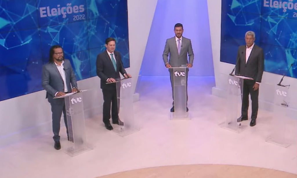 Segundo debate ao Governo da Bahia tem três candidatos presentes e um não comparece; veja como foi