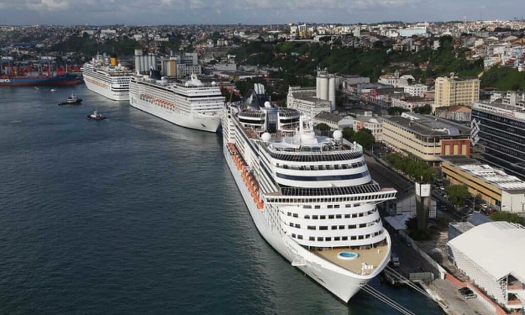 Terminal Marítimo de Salvador receberá escalas de 77 cruzeiros na temporada de Verão