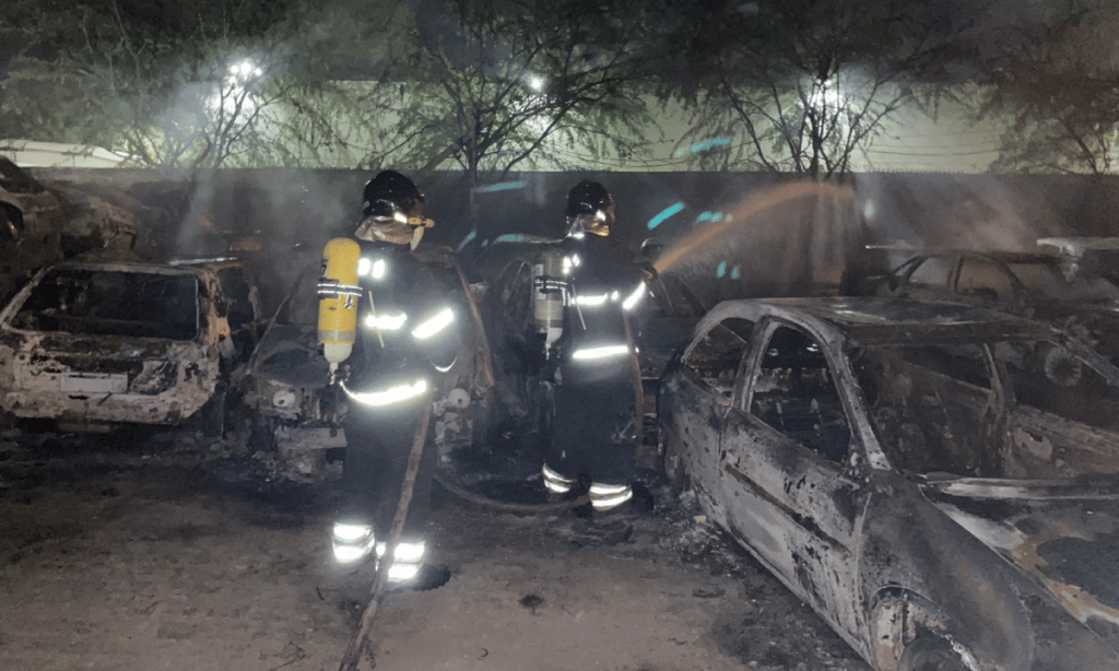 Incêndio atinge pátio do Detran em Juazeiro e destrói carros