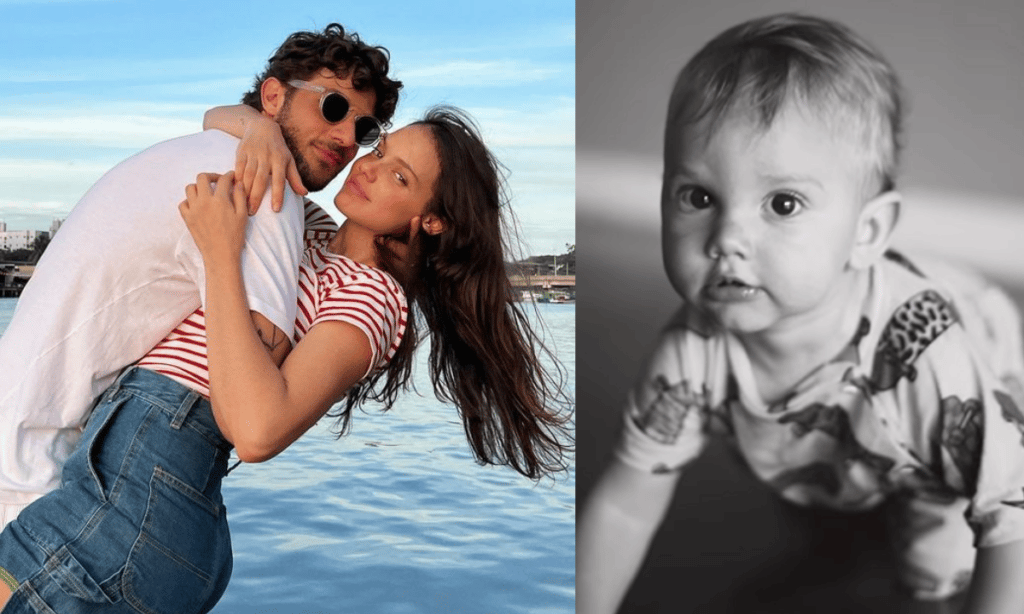 Chay Suede comemora primeiro aniversário do filho com Laura Neiva: ‘Louco de alegria’