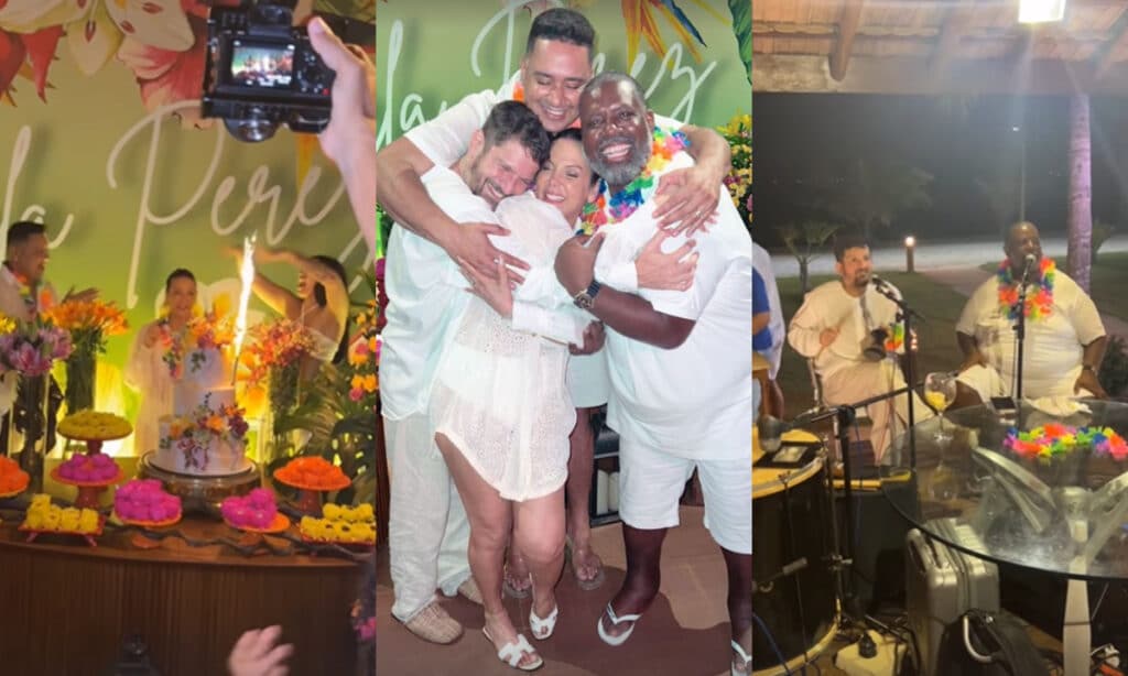 Carla Perez celebra 45 anos com festa temática na Bahia ao som de Saulo e Péricles: ‘Muito abençoada’