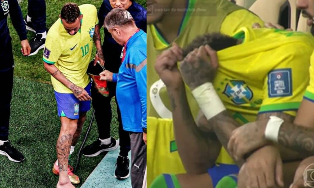 Médico da CBF confirma entorse no tornozelo de Neymar