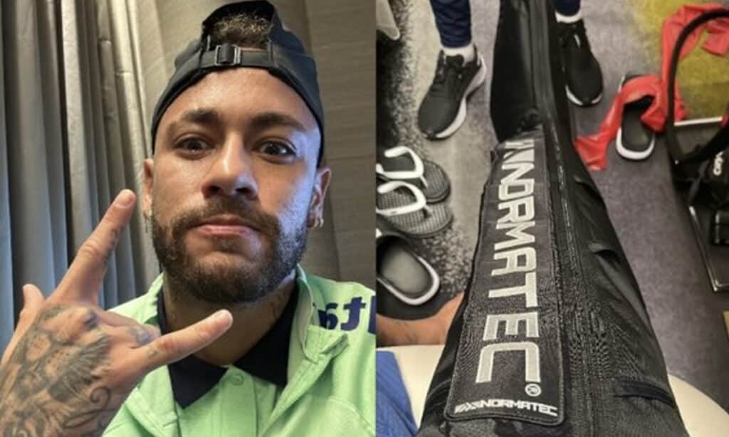 Fora da fase de grupos da Copa, Neymar assusta torcedores ao mostrar tornozelo lesionado; confira