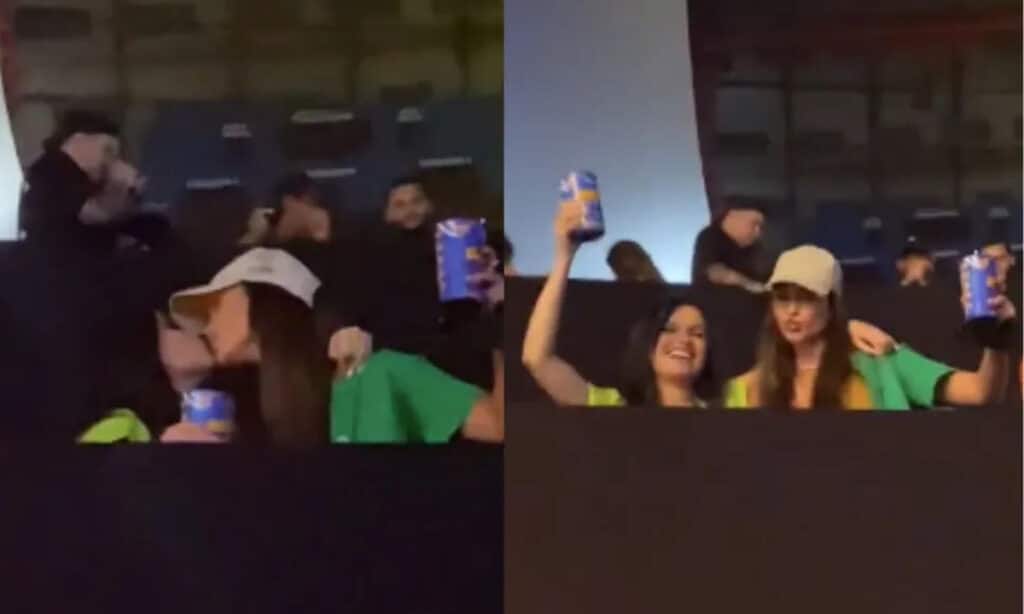 Juliette e Sarah Andrade trocam beijo durante show em São Paulo; assista