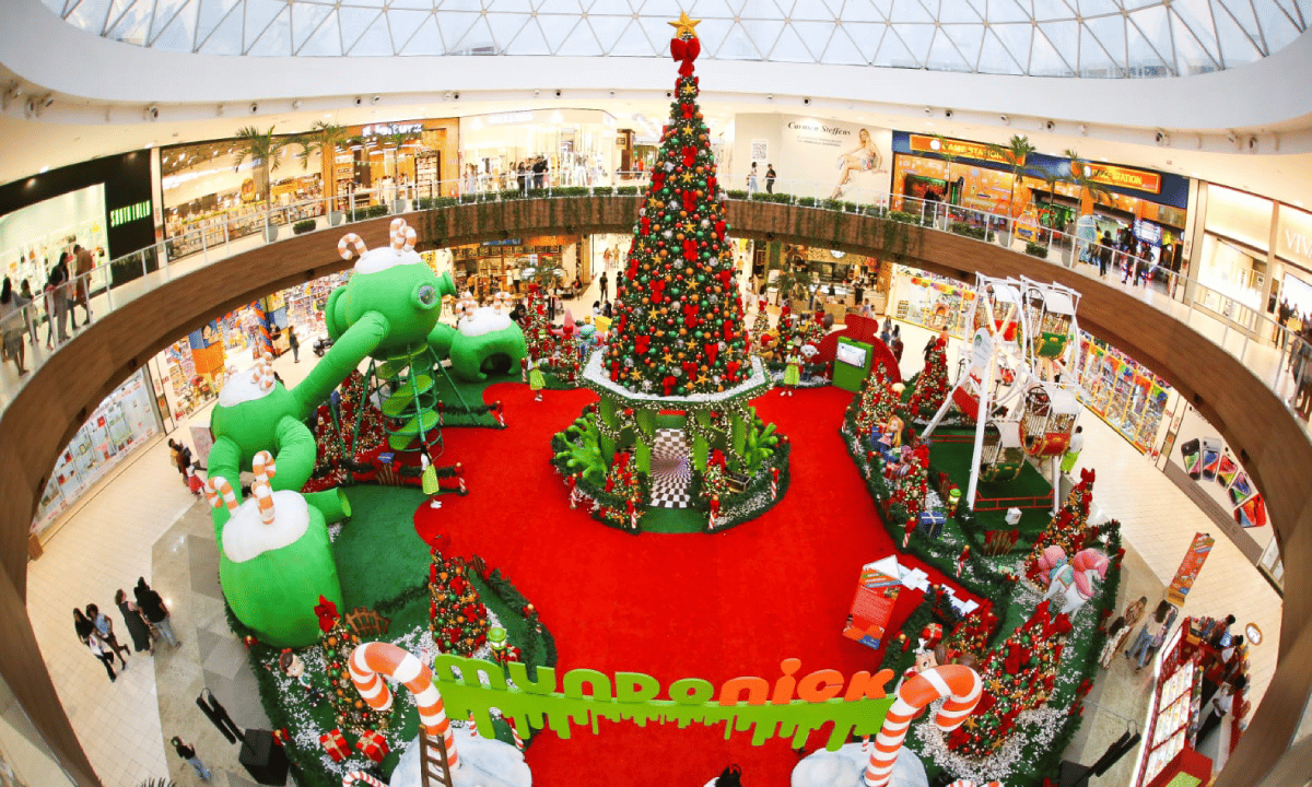 Shopping Paralela inaugura decoração de natal com foco no Mundo  Nickelodeon; veja fotos