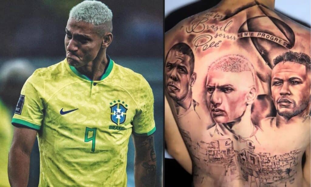 Richarlison vira meme na web após compartilhar resultado de tatuagem: ‘Acertou no Eduardo Costa’