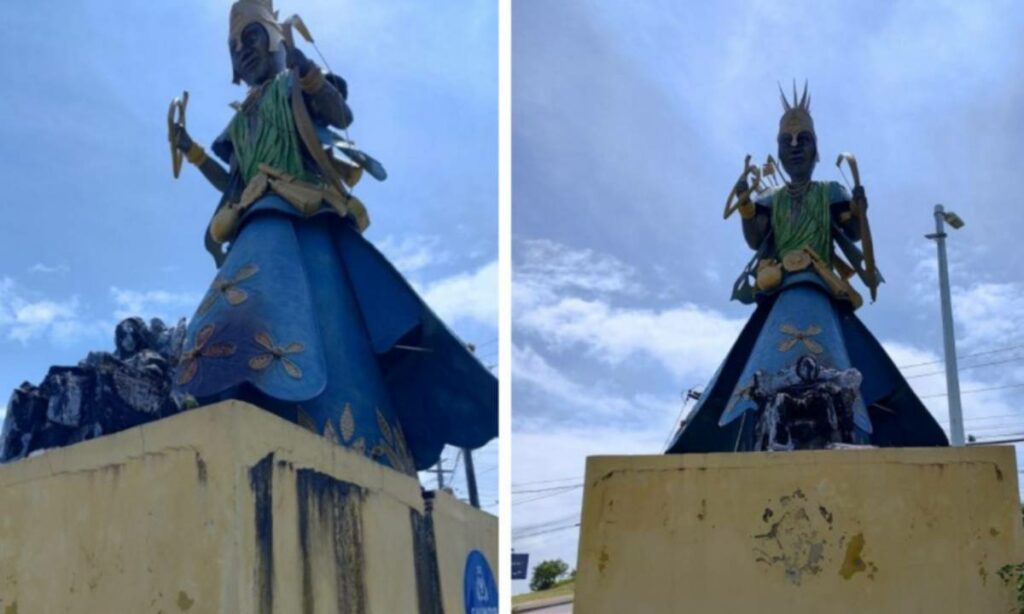 Candomblecistas e artistas condenam incêndio em estátua de Mãe Stella de Oxóssi