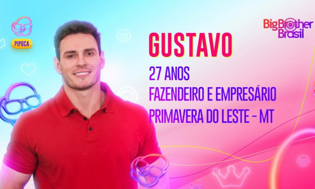 Conheça Gustavo, novo integrante do Big Brother Brasil 2023