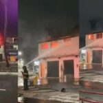 Incêndio atinge loja de piscinas na orla de Salvador