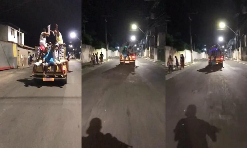 Jovem morre ao cair de caminhonete em movimento na Bahia; veja vídeo