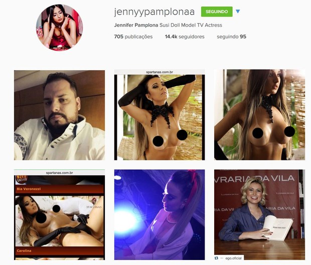 Instagram de Jennifer Pamplona (Foto: Jana Vieras / Divulgação)