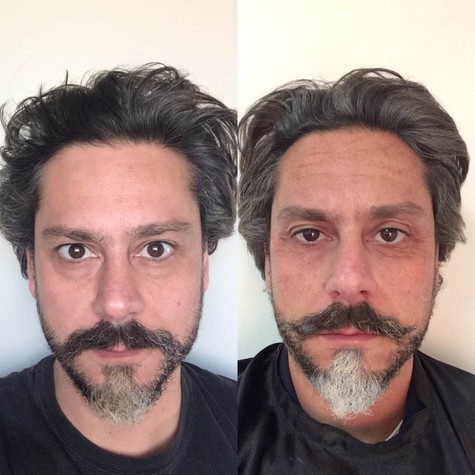 Alexandre Nero antes e depois (Foto: Arquivo pessoal)