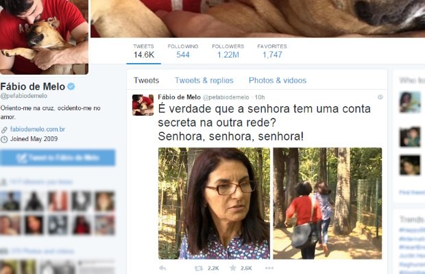 No twitter, Padre Fábio de Melo brinca com fuga de servidora interrogada pela repórter de Goiás. (Foto: Reprodução/Instagram)